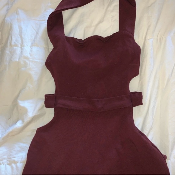 Oh Polly burgundy Jumpsuit XS - Picture 7 of 7